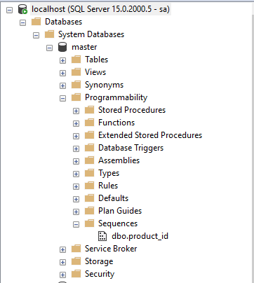 SQL Server Sequence
