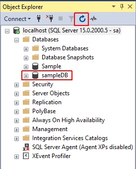 SQL Server CREATE DATABASE