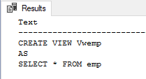 check view definition in sql server